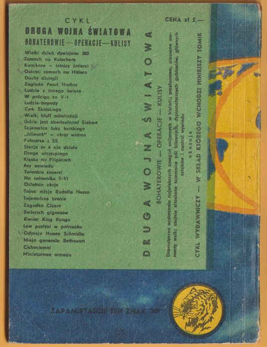 Żółty tygrys - FIX MELDUJE CENTRALI - 1959