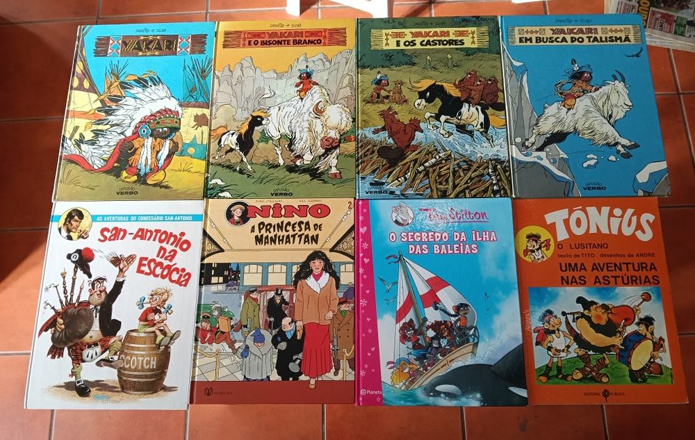 61 Livros Mortadelo e Salaminho Yakari, Tintin, etc,  Yakari, Tintin