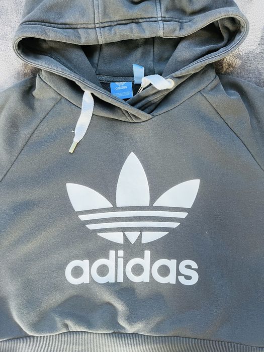Adidas, krótka bluza, cropped hoodie, rozm. M / 38