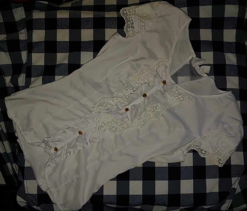 Детская одежда Блузка приталенная подростковая для школы рост 158-164