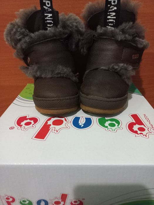 Кожані на хутрі зимні сапожки 21 розмір..