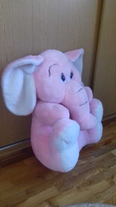 Pluszak 70cm  słoń duży różowy