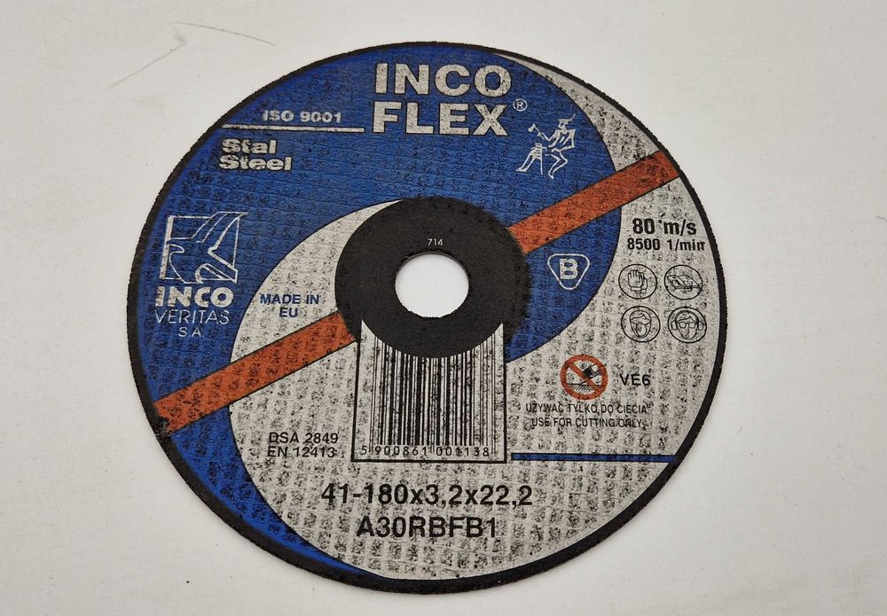 Tarcza Do Cięcia 41-180X3,2X22,2 INCO-FLEX NOWA /Fajne OKAZJE