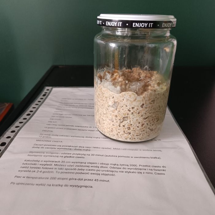 Zakwas żytni  na chleb