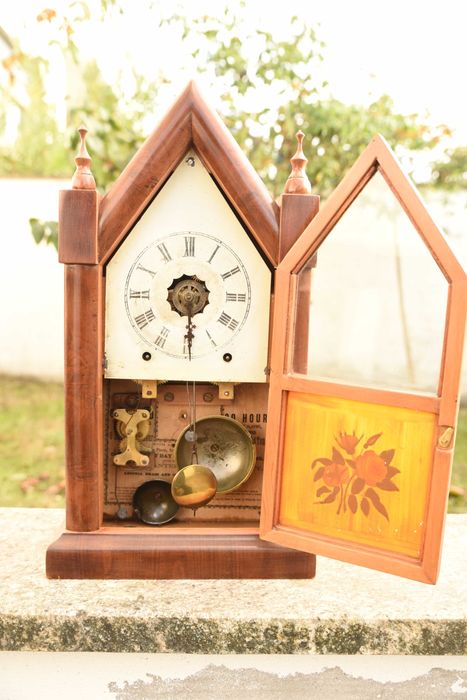 Relogio antigo e raro Ansonia cerca de 1860