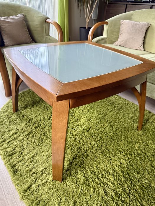 Stolik kawowy, lite drewno dąb, Unimebel