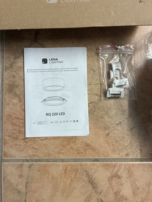 Nowy Plafon Panel LED Lena Lighting RQ 220 LED – Okrągły, Biały 2 szt