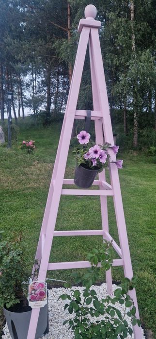 Obelisk ogrodowy,trejaż, pergola, podpora do roślin, wieża