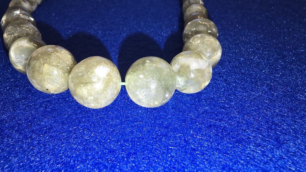 Colar em Lepidolite verde