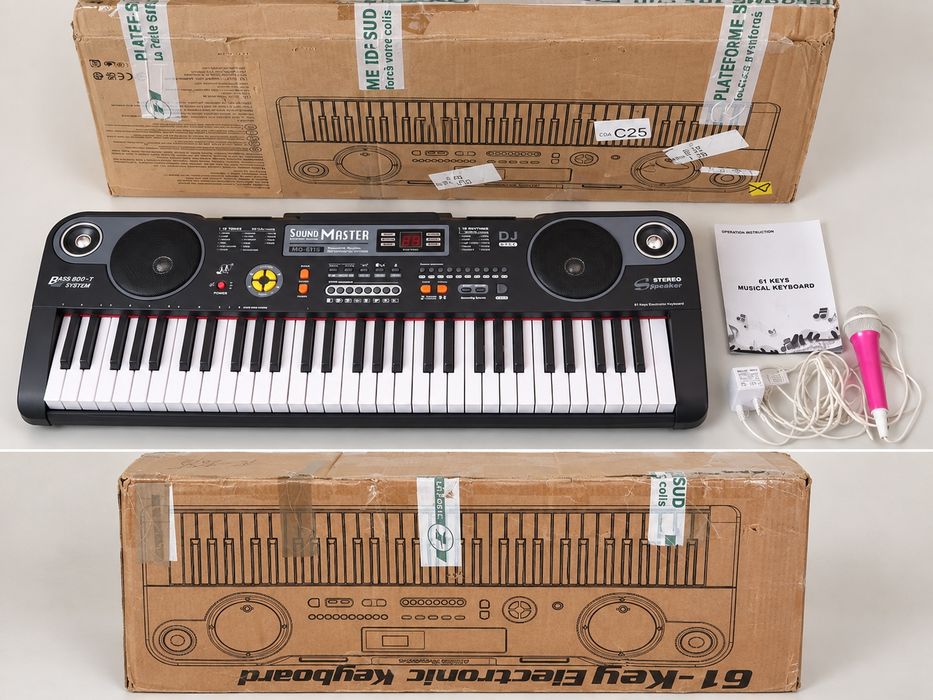 Новий синтезатор Sound Master MQ-6115 61 клавіша + мікрофон