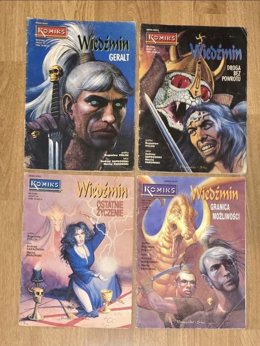 4 komiksy WIEDŹMIN.  1 wydania