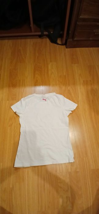 Camisola branca desportiva para crianças- Puma