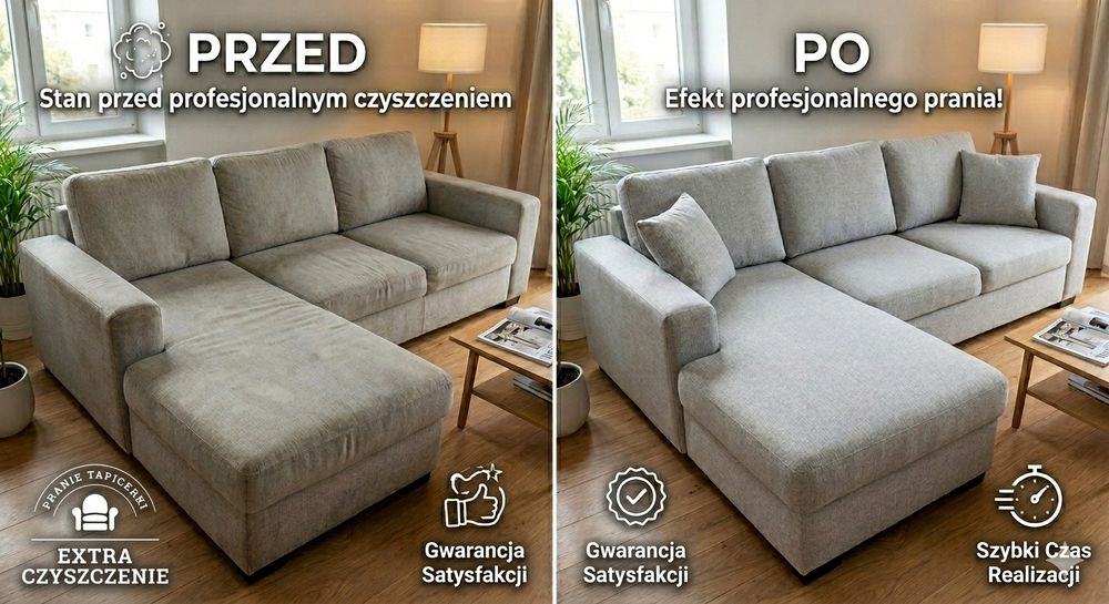 Pranie czyszczenie tapicerki / dywanów / narożników / Kanap GLIWICE