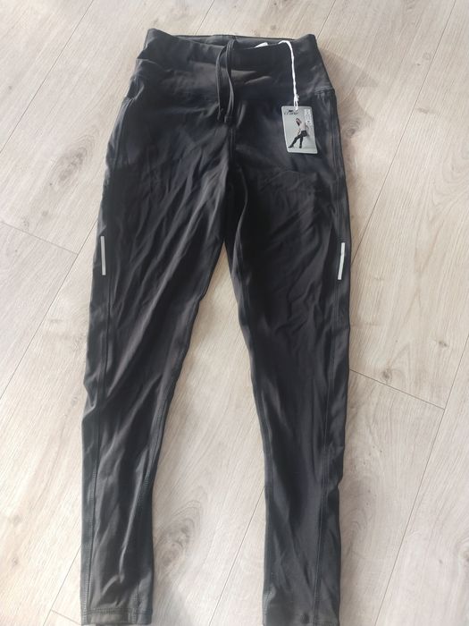 Nowe czarne legginsy do ćwiczeń z kieszonką Crane S/M