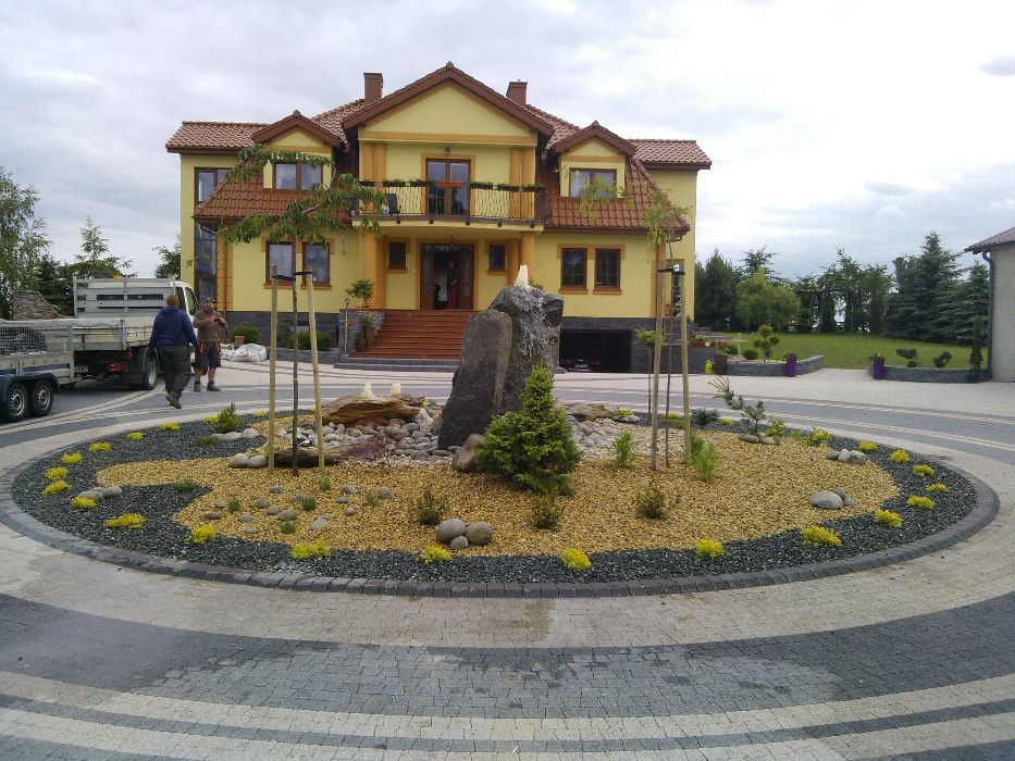 kamień ogrodowy,kamień ozdobny otoczak miodowy bursztynowy żółty