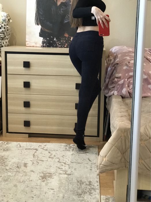 Темно-сині джинси з утепленням