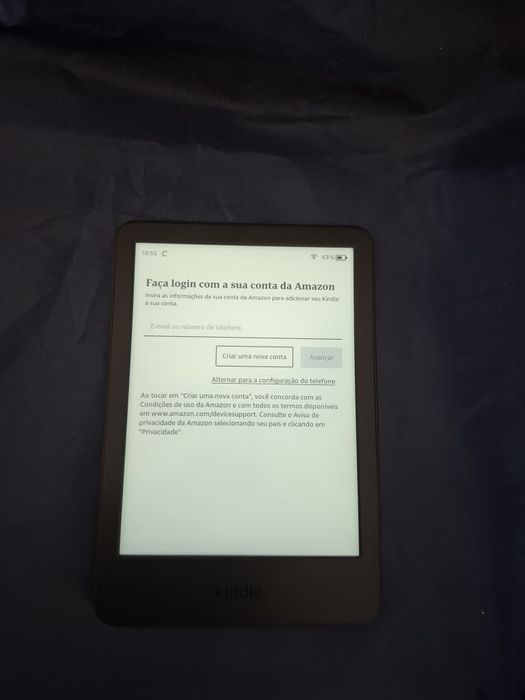 leitor de e-books Amazon Kindle básico de 11.ª geraçã