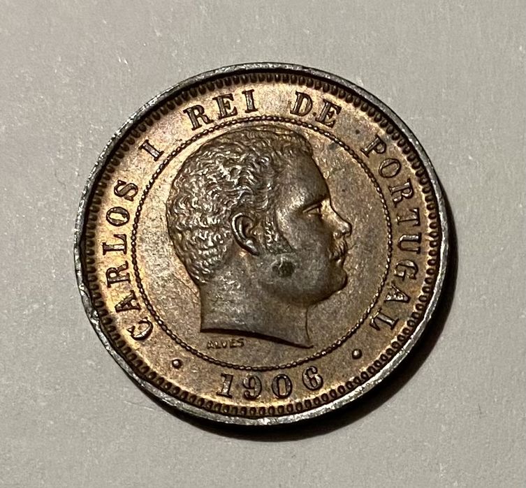 Moeda D CARLOS I - 5 Reis 1906