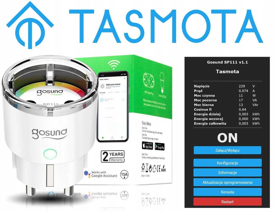 Gosund SP111 4pak Supla Tasmota