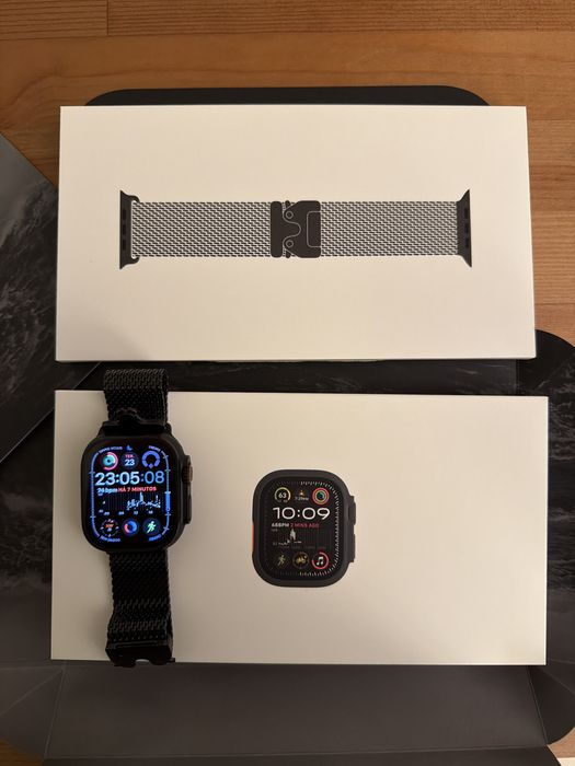 Vendo Apple Watch Ultra 2 49mm Black Titanium c TitaniumMilanese Loop
