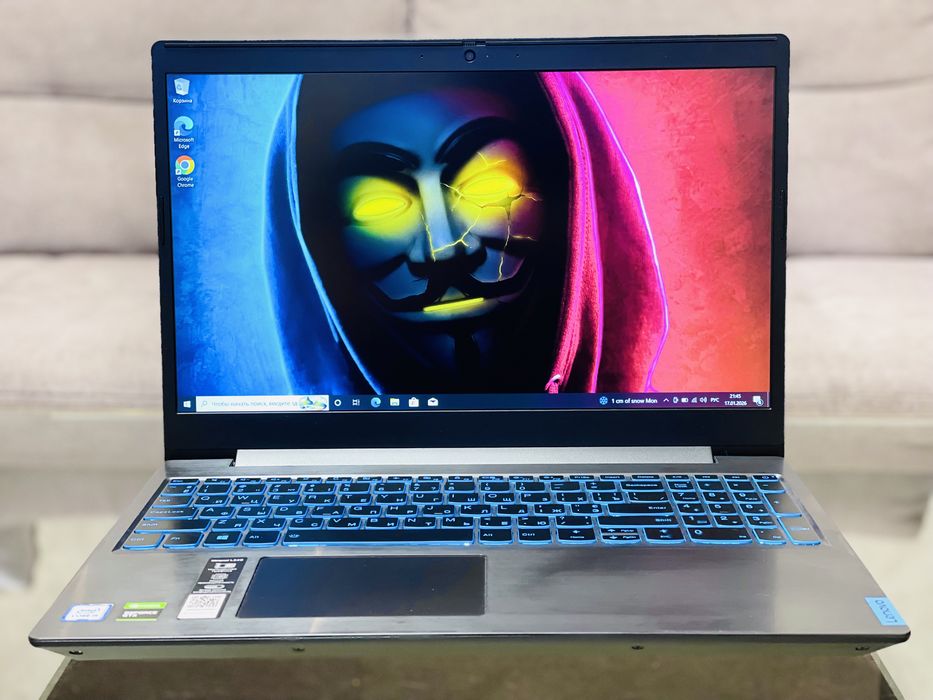 Lenovo /FHD/IPS/i7-9750H/4.5 GHz/8 ГБ/SSD 256/GeForce GTX 1050/4ГБ