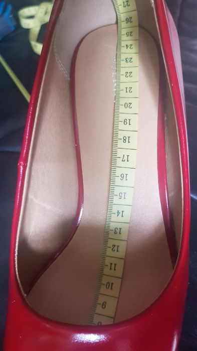 Czerwone czółenka szpilki Jenny Fairy 39