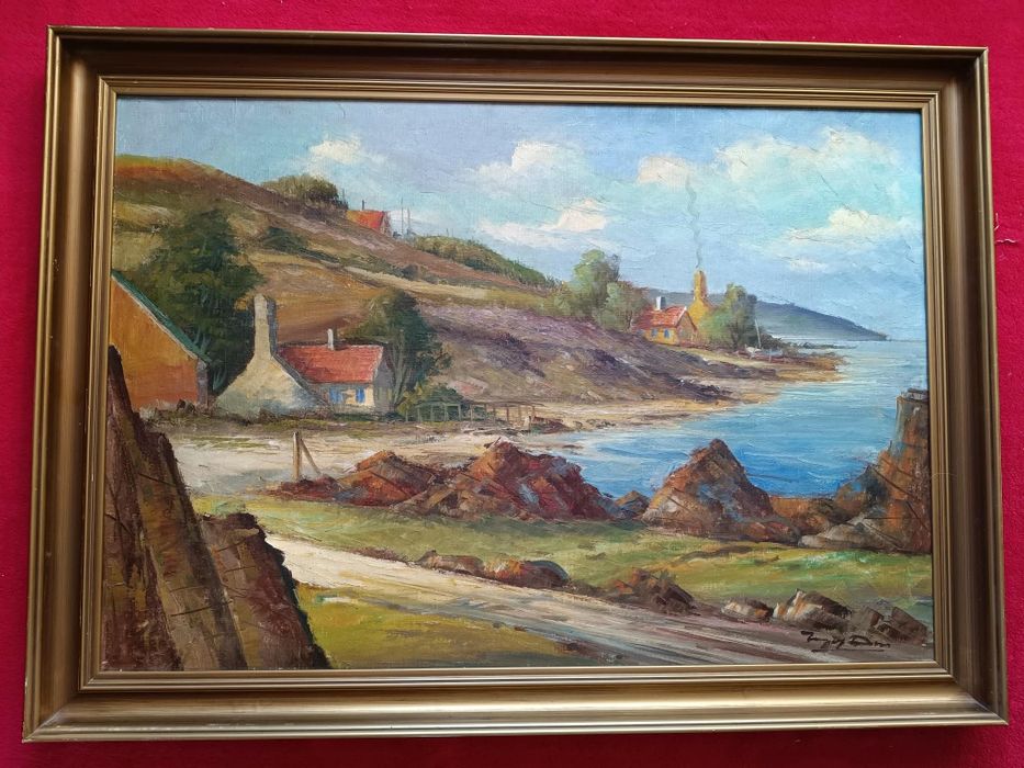 Stary obraz na płótnie INGOLF DUE