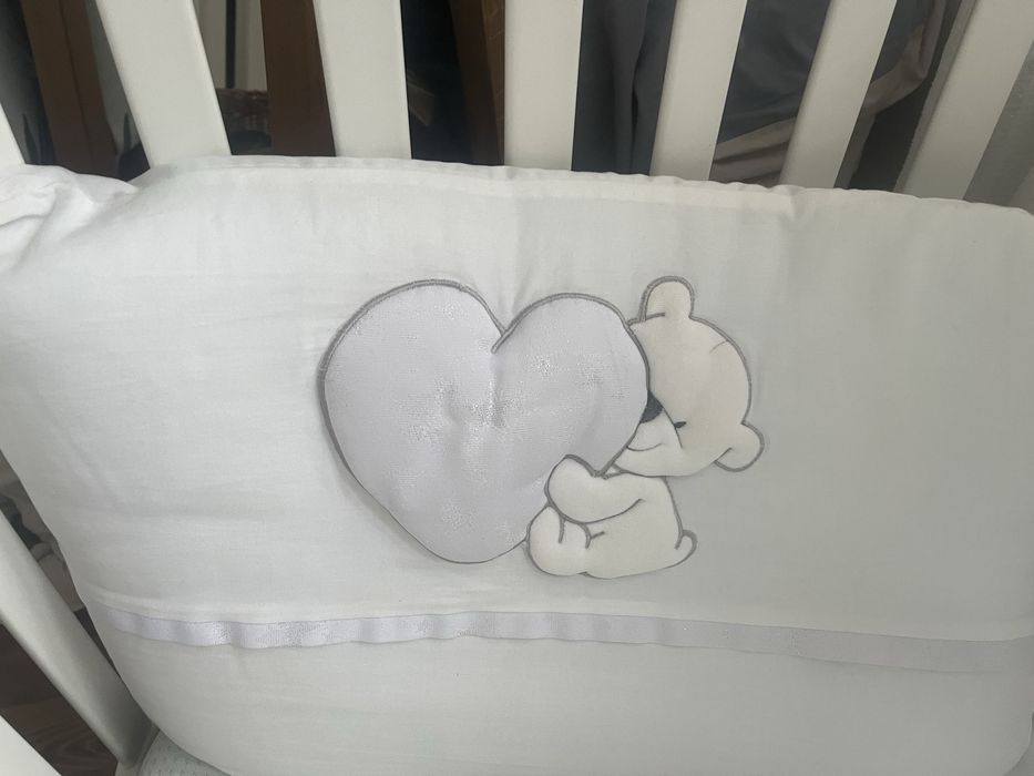 Бортики  балдахін, подушка в  ліжечко люльку Постіль для немовляти