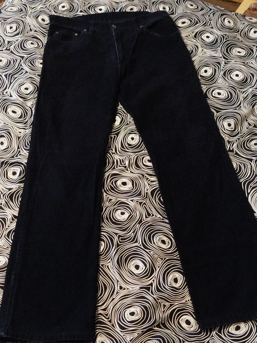 Czarne klasyczne męskie sztruksy XXL Joy Jeans 35 35