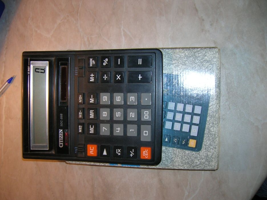 Калькуляторы "СИТЕЗЕН" SDC 888 и SLD-76-N книжка 12-разрядные Япония