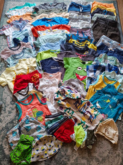 Zestaw ubranek letnich dla chłopca r. 86-92