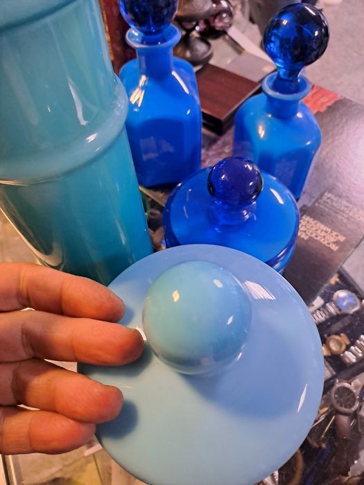 Vidro opala azul da Ivima