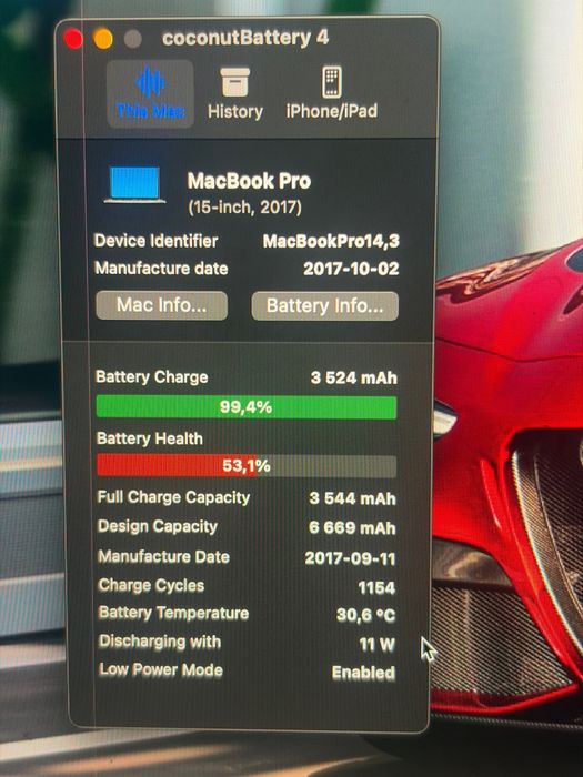 ТОРГ! MacBook Pro 15 2017(A1707) i7-7820HQ/16GB/512GB/Radeon Pro 560