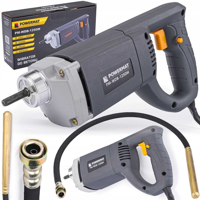 Wibrator Zagęszczarka do BETONU 1250W + Buława 2M PM-WDB-1250M