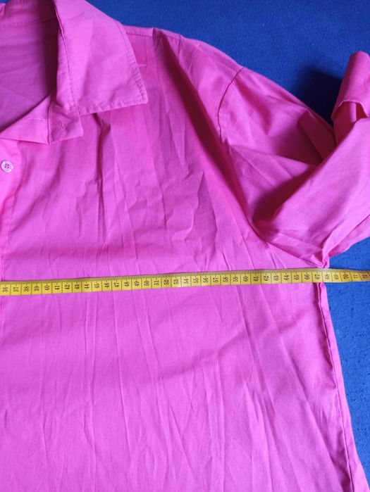 Koszula różowa oversize włoska bawełna