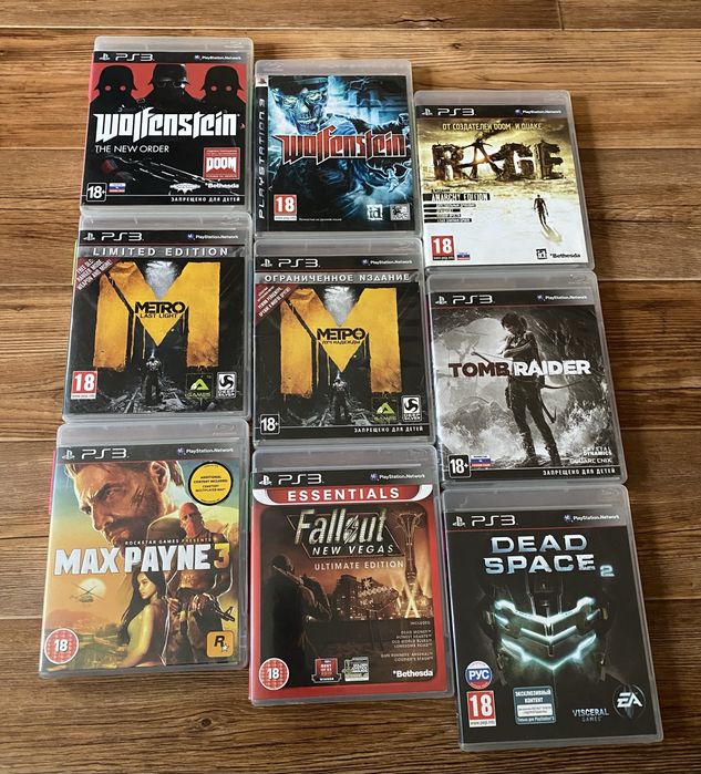 Sony PS3: Метро, Wolfenstein, Rage, Fallout, Dead Space, Max Payne