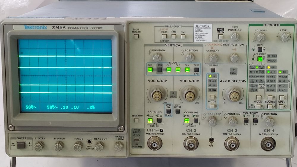 Oscyloskop Tektronix 2245A 100MHz 4 kanały