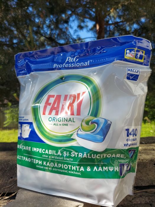 Таблетки для посудомийки Fairy jar all in 1 140 штук