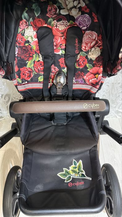 Дитячий візок cybex priam spring blossom прогулянкова коляска