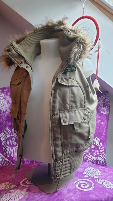 Vero Moda M bezrekawnik damski kamizelka oliwkowa