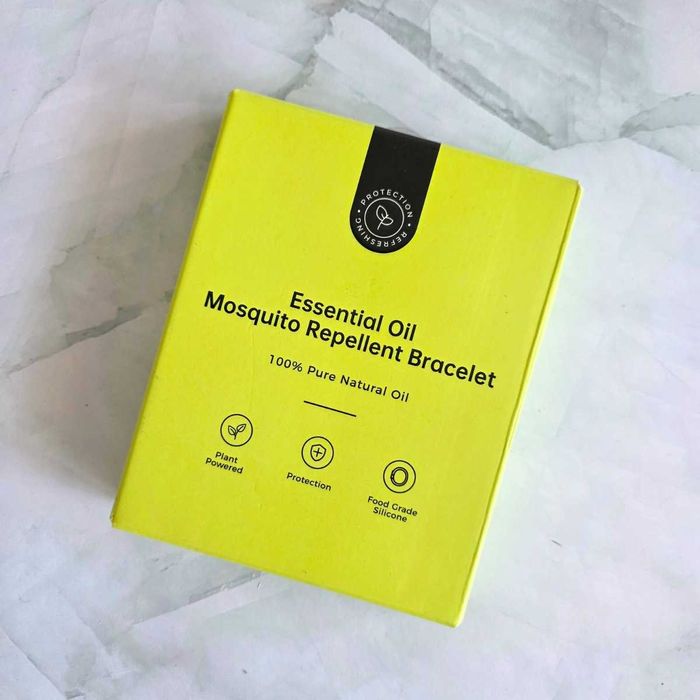 Bransoletka odstraszająca komary z olejkiem eterycznym