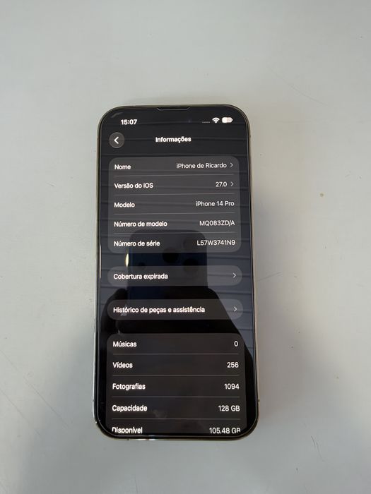Iphone 14 pro dourado 128gb