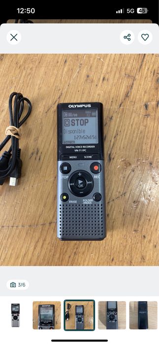 Olympus Microgravador Digital VN-711PC 2GB