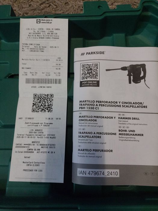 Vendo martelo dimolidor eléctrico novo com fatura