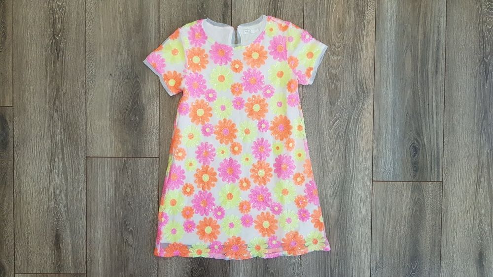 Стильное красивое нарядное платье платьице плаття сукня Next в цветах
