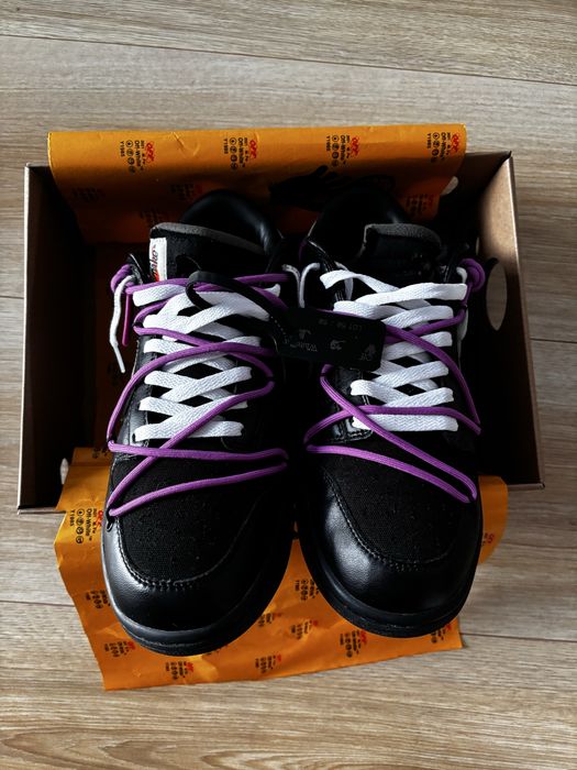 Nike dunk low 1 off white lot 50
