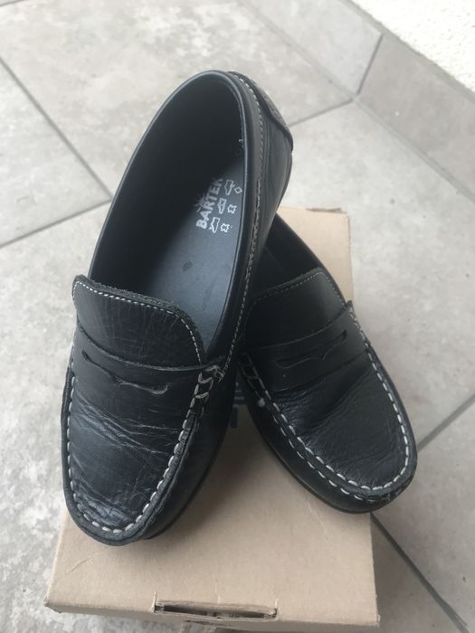 Bartek 28 czarne mokasyny, pantofle, półbuty, eleganckie skóra
