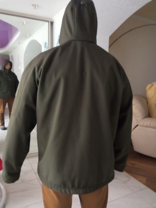 Куртка soft олива нова з капюшоном