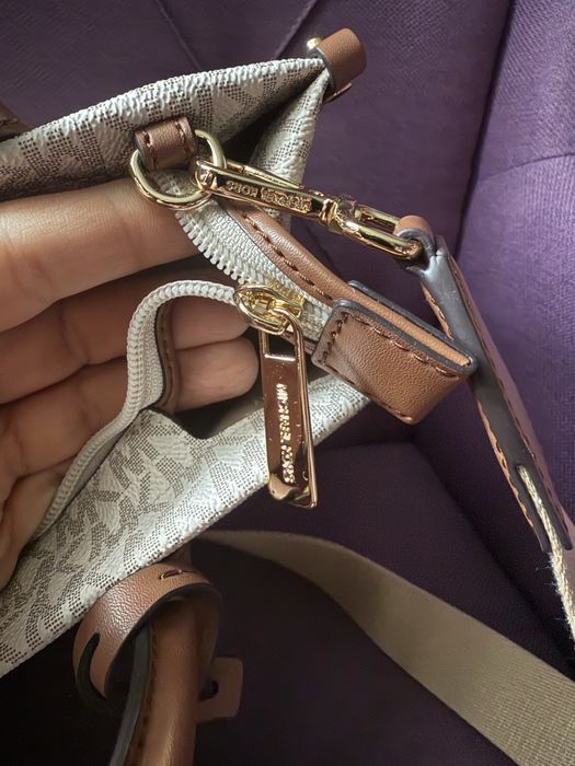 Torebka Michael Kors Mirella Small vanilia monogram mała