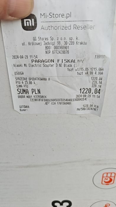 Hulajnoga Xiaomi Mi Electrik Scoter 3